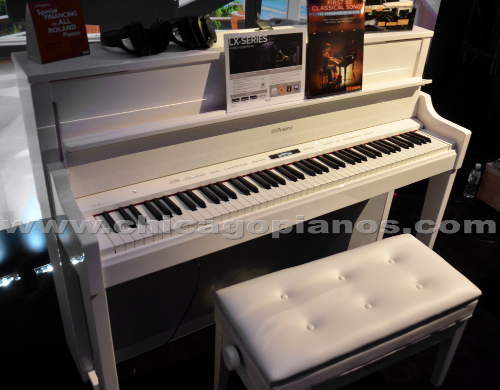 Roland LX-17 Digital Upright Piano Polished White